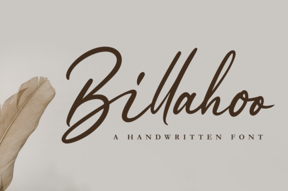 Billahoo: A Handwritten Script Font for Elegant Digital Design