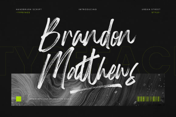 Brandon Matthews: A Fresh Script Font for Modern Editorial Design