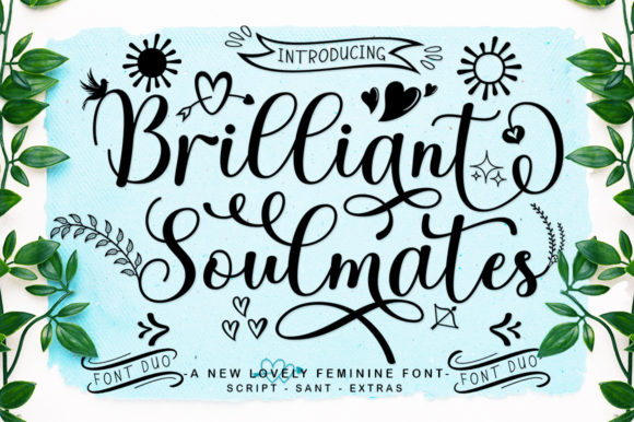Brilliant Soulmates: A Luxurious Script Font for Elegant Web Design