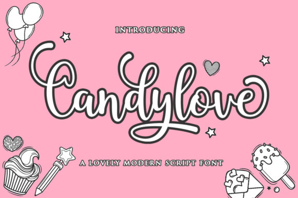 Candylove: A Sweet Script Font for Crafters and Makers