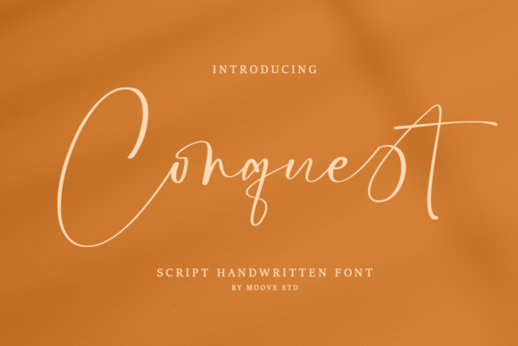Conquest: A Luxurious Script Font for Crafters and Product Designers