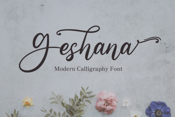 Geshana: Elevating Campaign Visuals with Elegant Script Typography