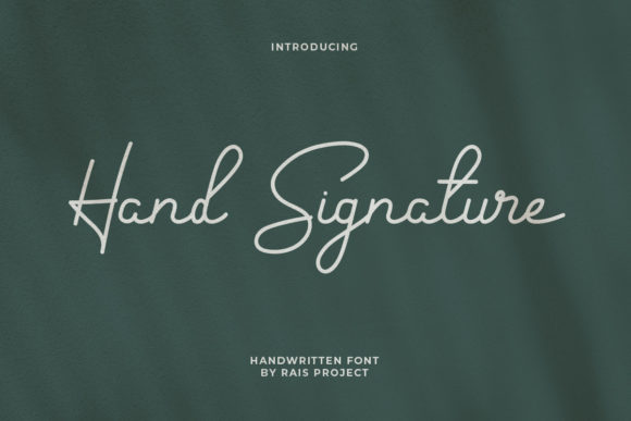Hand Signature: A Versatile Handwritten Font for Modern Marketing Design