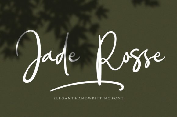 Jade Rosse: A Graceful Script Font for Elegant Editorial Design