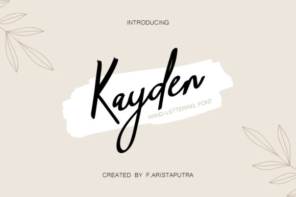 Kayden: A Handwritten Font That Elevates Campaign Visuals