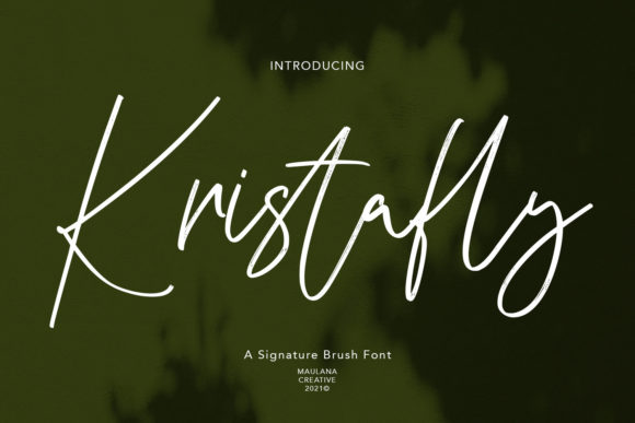 Kristafly: A Luxury Script Font for Modern Web Design