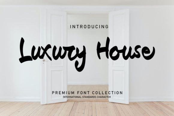 Luxury House: A Handwritten Font That Elevates Brand Identity
