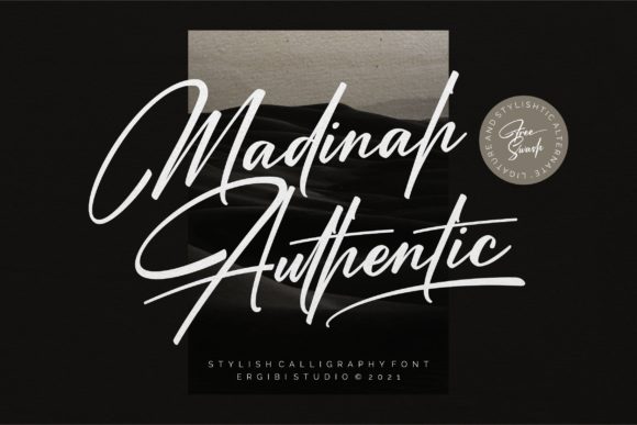 Madinah Authentic: A Stylish Script Font for Elegant Web Design