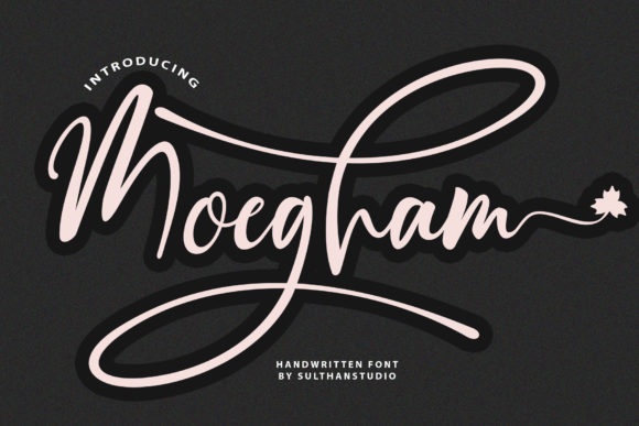 Moegham: A Chic Script Font for Crafters and Product Designers