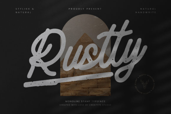 Rustty: A Vintage Handwritten Font for Crafters and Makers