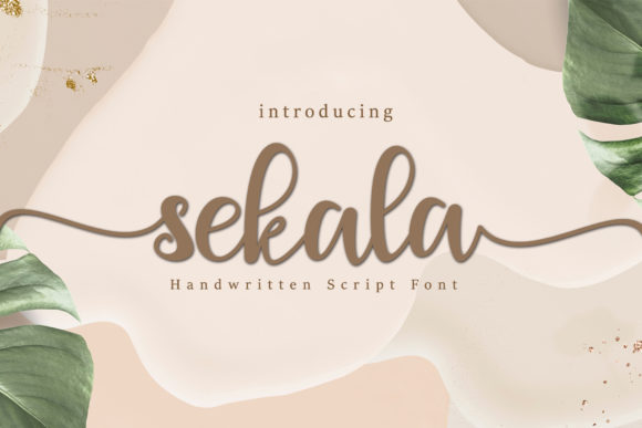 Sekala: A Dazzling Script Font for Crafters and Product Designers