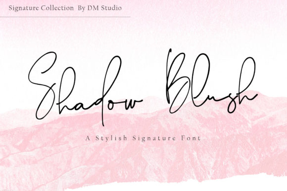 Shadow Blush: A Handwritten Font That Adds Elegance to Your Handmade Creations