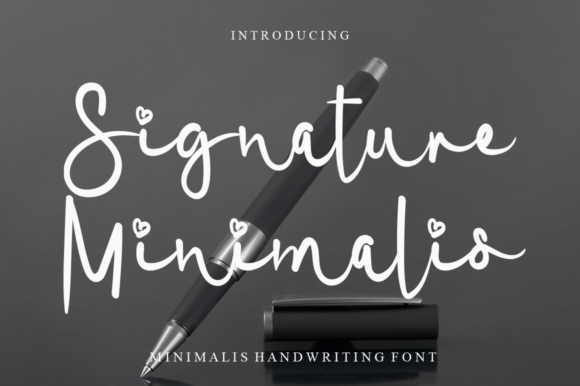 Signature Minimalis: A Bold Handwritten Font for Crafters and Makers