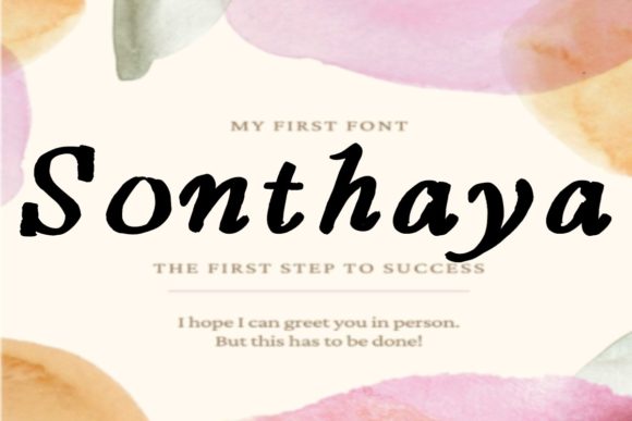 Sonthaya: A Playful Script Font for Crafters and Makers