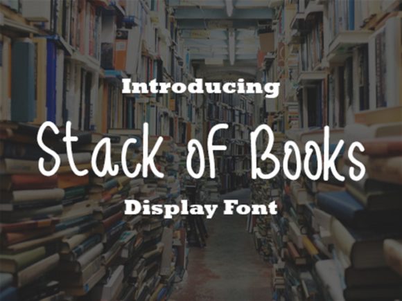 Stack of Books: A Handwritten Font for Crafters and Product Makers