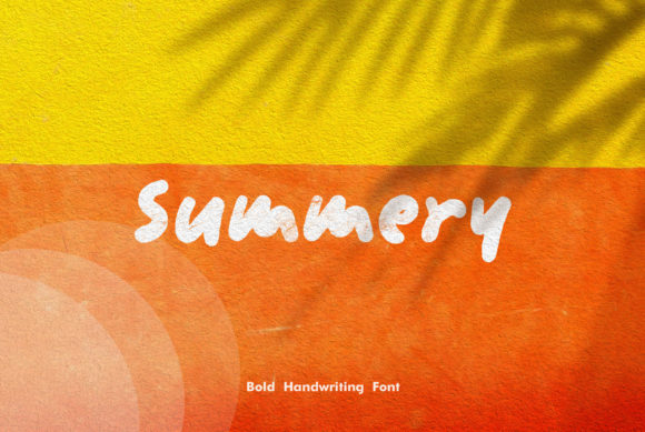 Summery: A Lively Handwritten Font for Modern Editorial Design