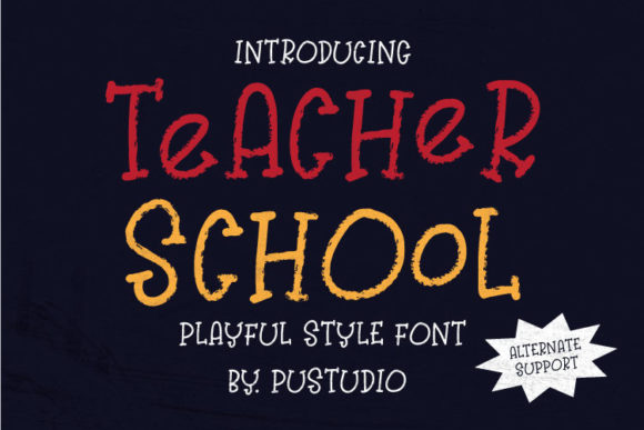 Teacher School: A Quirky Handwritten Font That Brings Personality to Branding